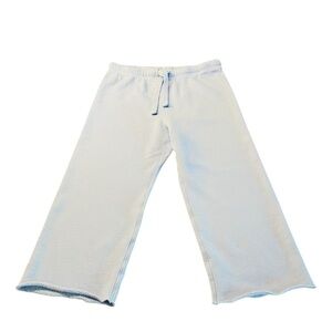 Frank & Eileen Soft Sky Blue Capri Sweatpants Size Large